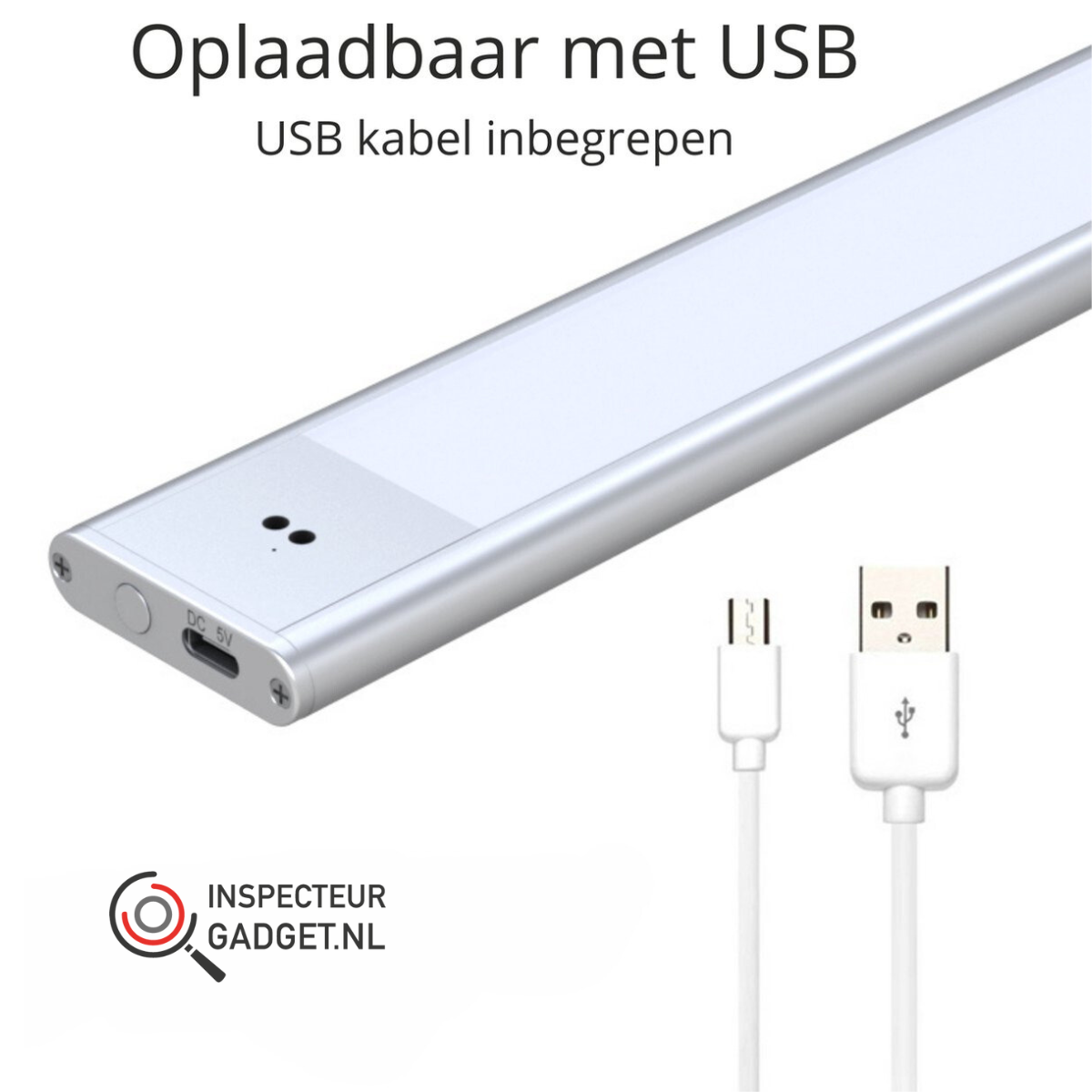 Bande Lumineuse Sans Fil - Éclairage LED à détecteur de mouvement rechargeable