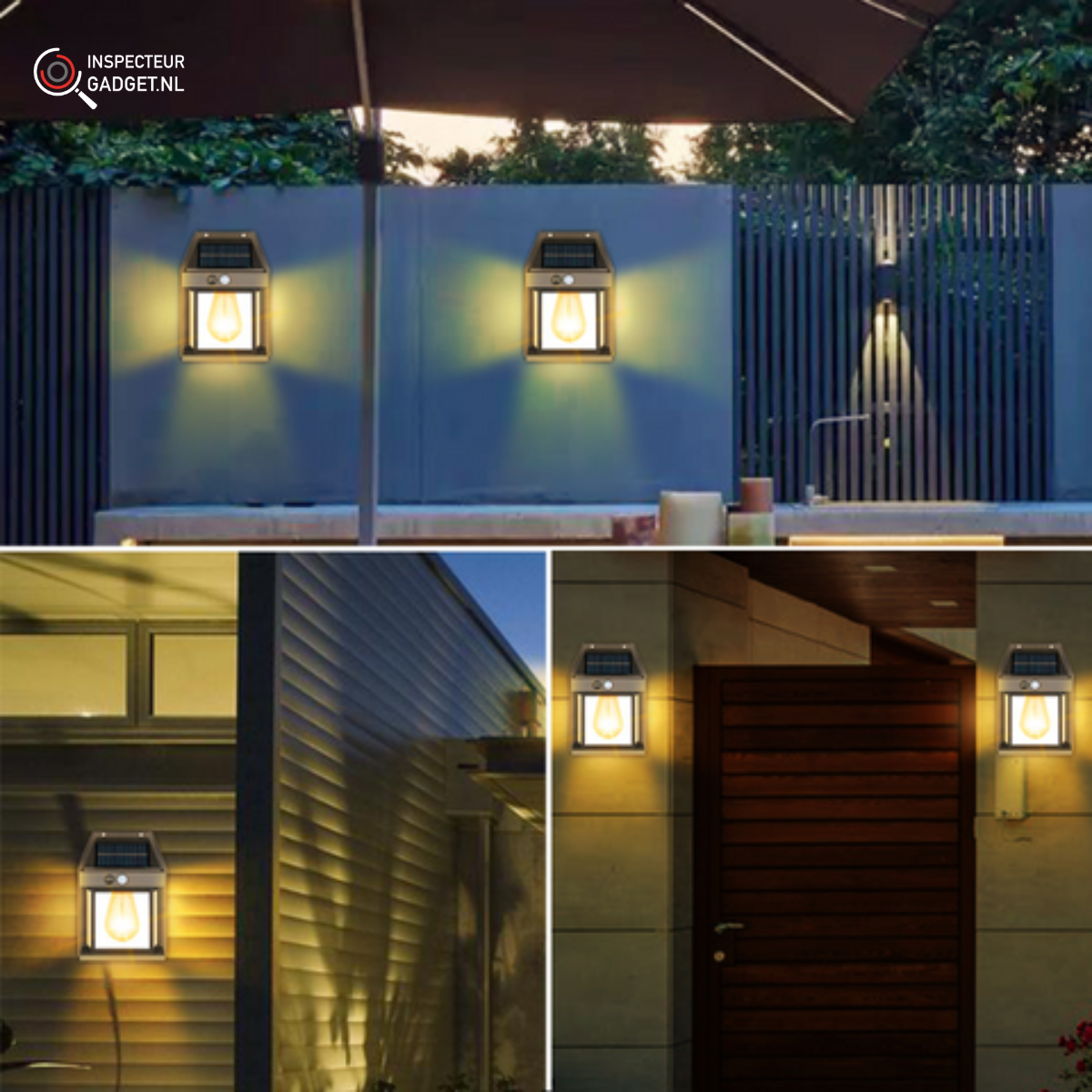 Spots Solaires LED Deluxe - Éclairage mural sans fil pour sublimer votre jardin