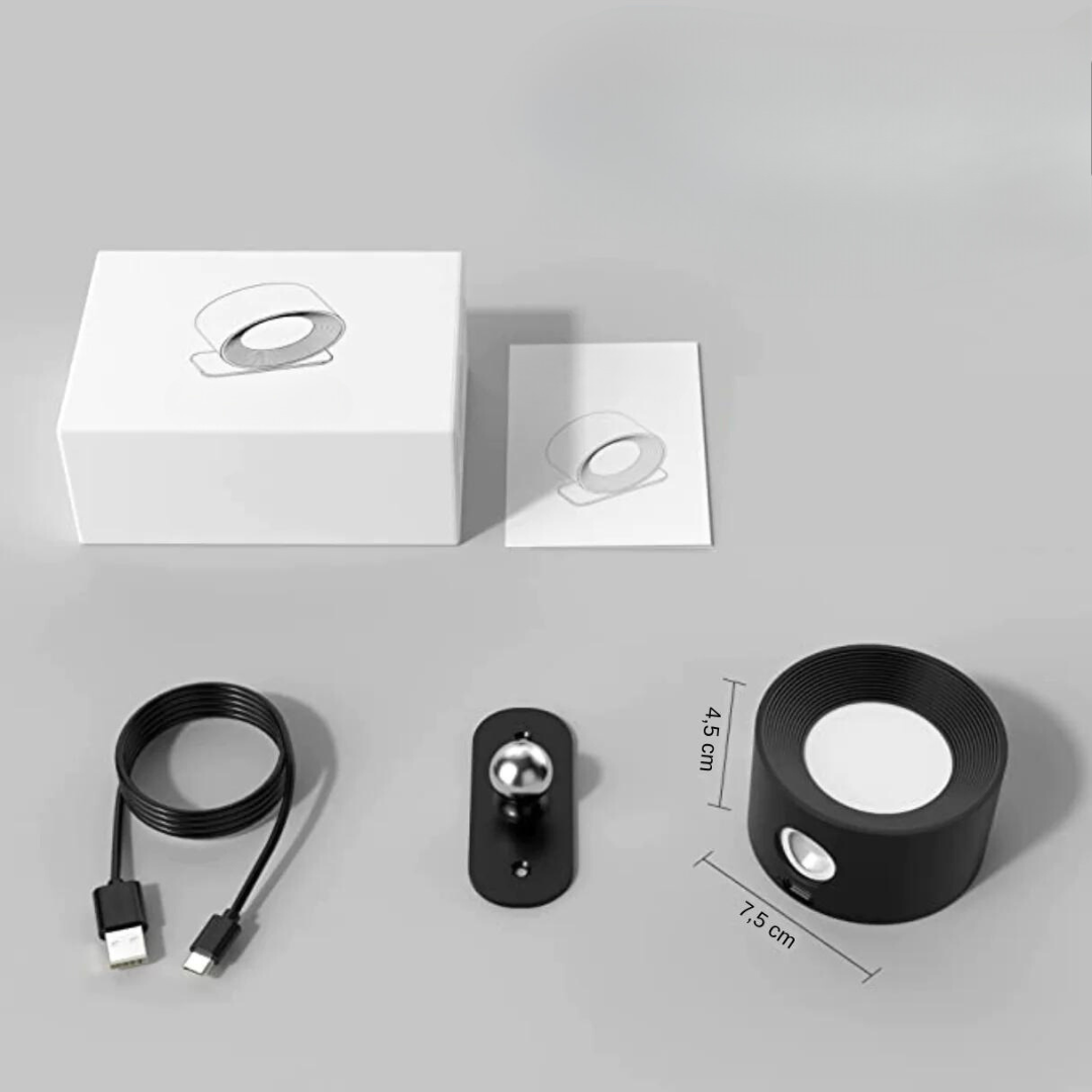 360° Upside Down - Applique murale LED sans fil rechargeable et orientable