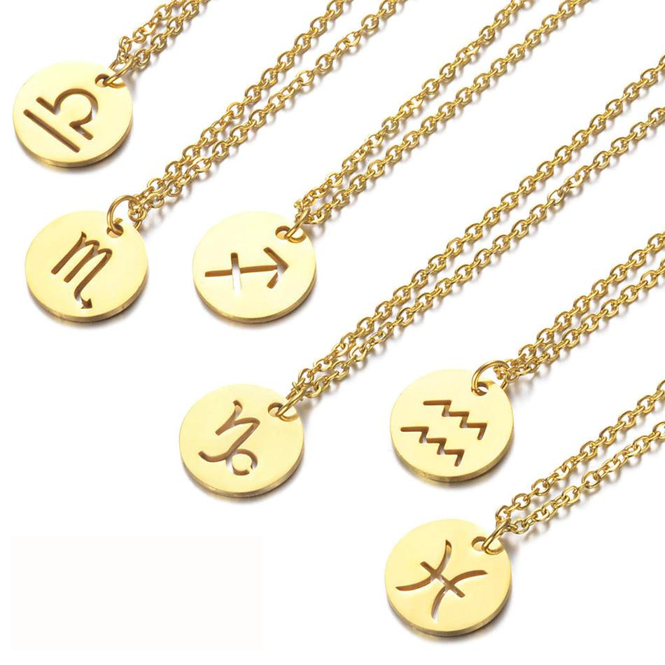 Collier Signe du Zodiaque - Or, Argent ou Or Rose