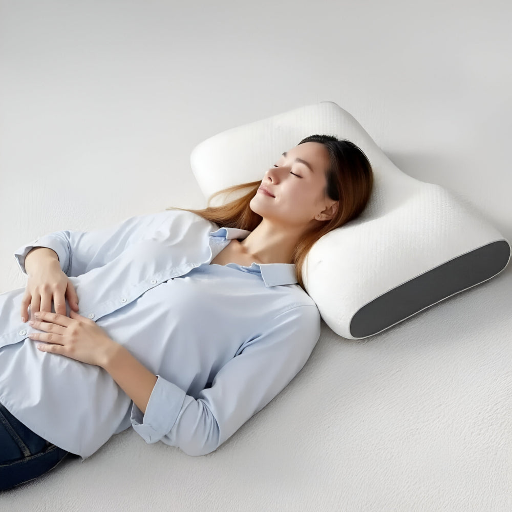 Oreiller Ergonomique | Oreiller Mémoire de Forme avec Soutien Cervical | Confort Optimal pour un Sommeil Réparateur 4