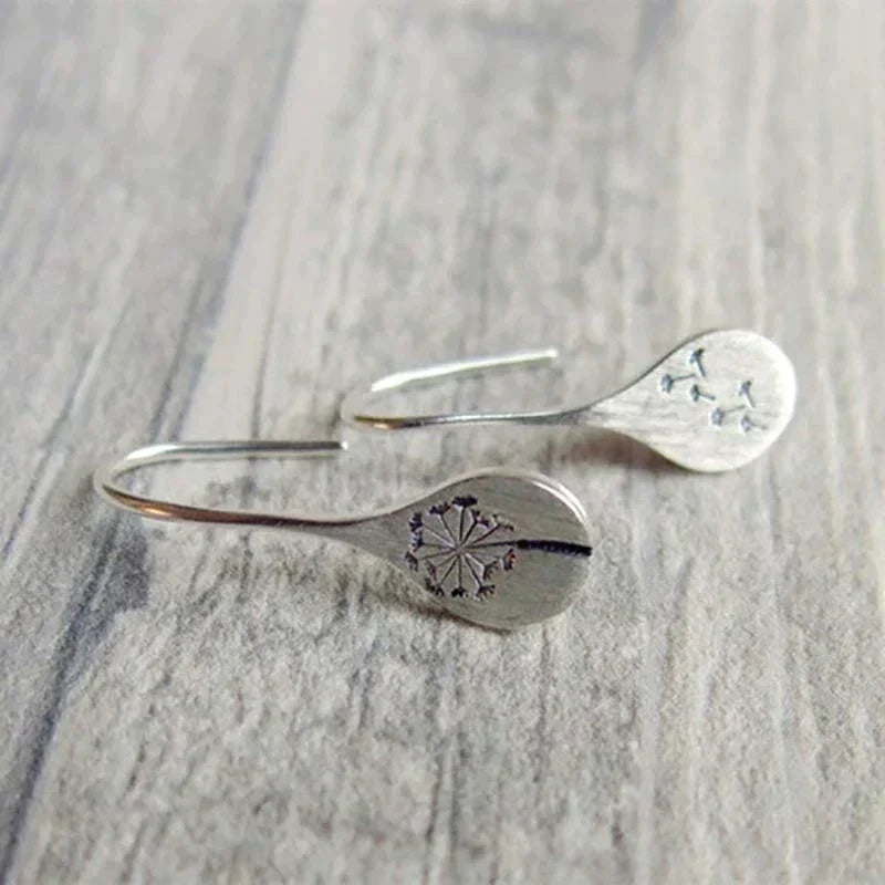 Amira - Boucles d'oreilles pissenlit en argent 925