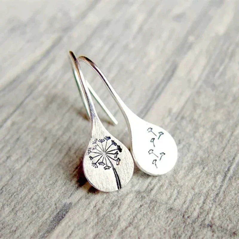 Amira - Boucles d'oreilles pissenlit en argent 925