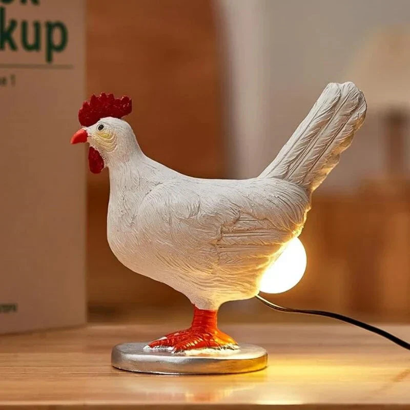 PouleLumière | Amusante Lampe de Table Sans Fil en LED Décorative 1