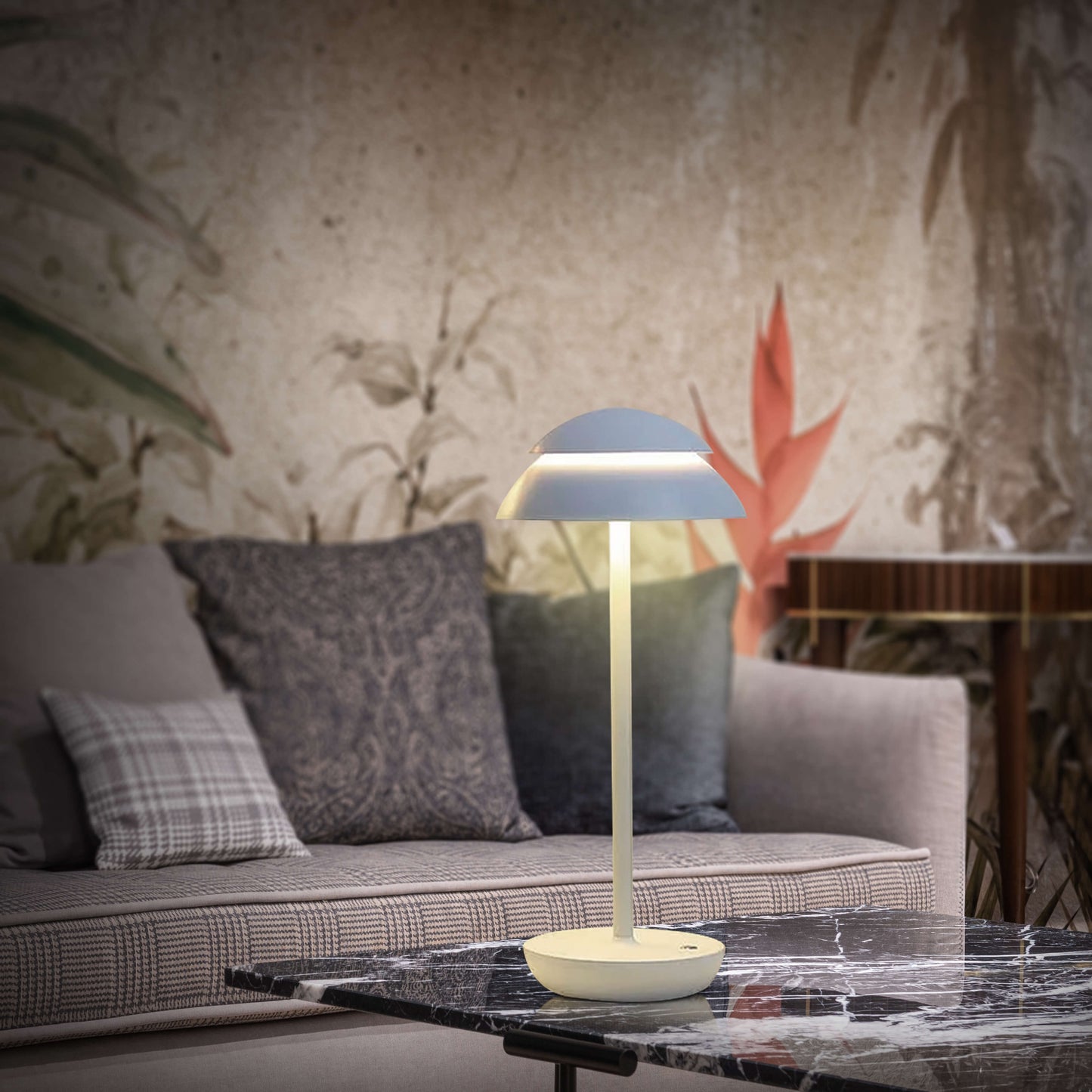 Élora – Lampe de Table Tactile Sans Fil Rechargeable