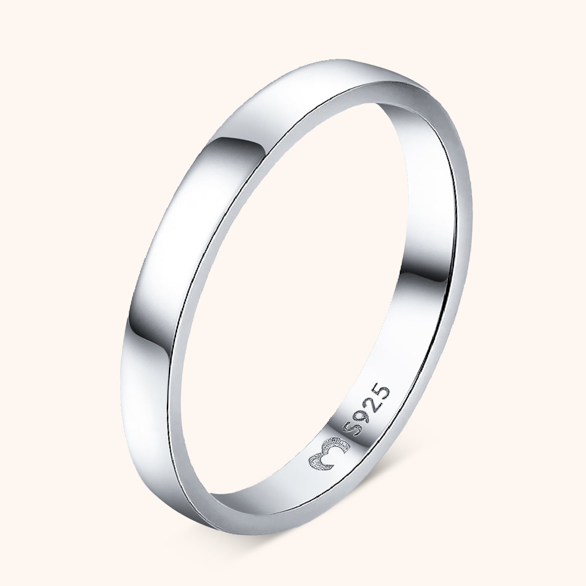 Nadine - Bague large en argent 925 plaqué or 18K, 6 tailles