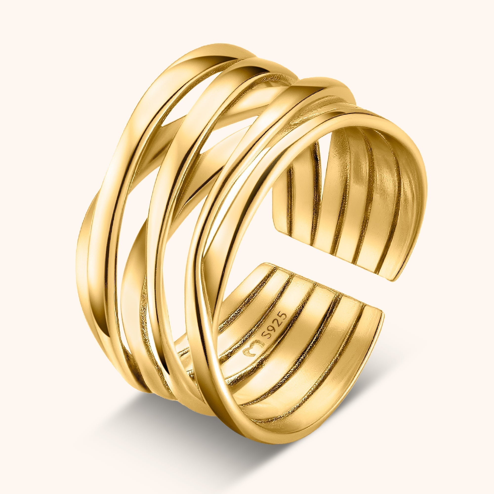 Nora - Bague branchages au design naturel et moderne