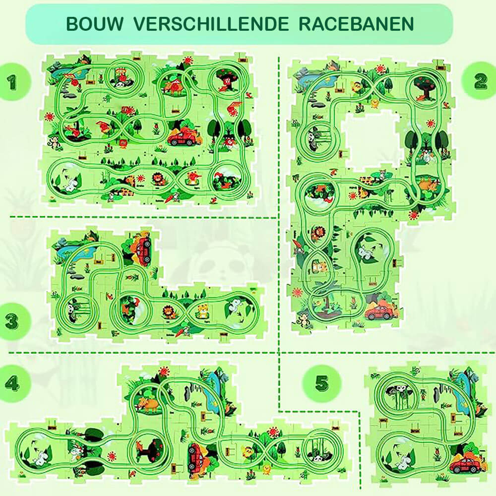 CreativeTrack Puzzle - Circuit Créatif Voiture Enfants