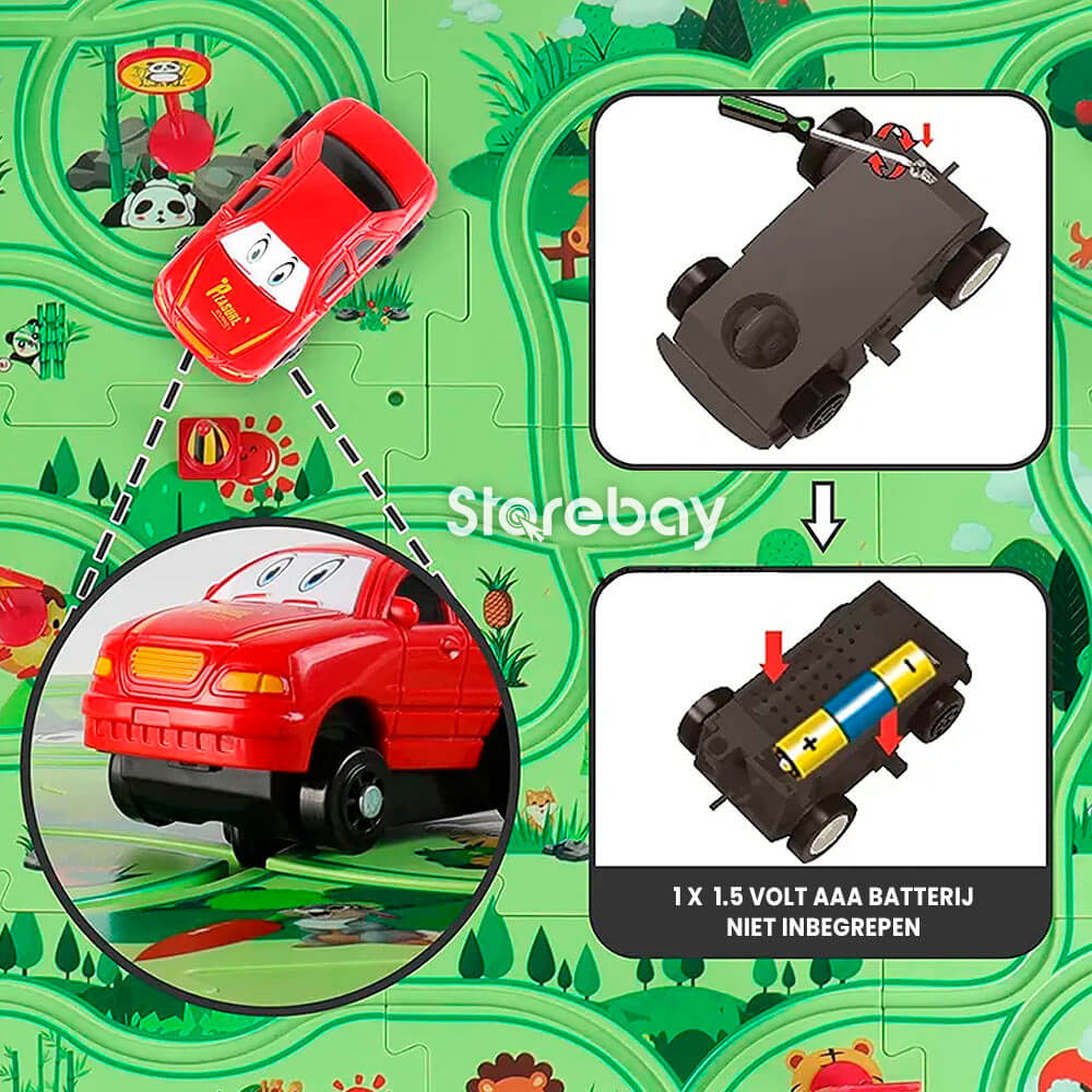 CreativeTrack Puzzle - Circuit Créatif Voiture Enfants