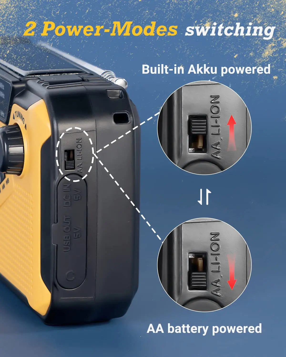 Radio Portable Multifonctionnelle avec Chargement Solaire | Outil Essentiel pour Aventures et Urgences 5