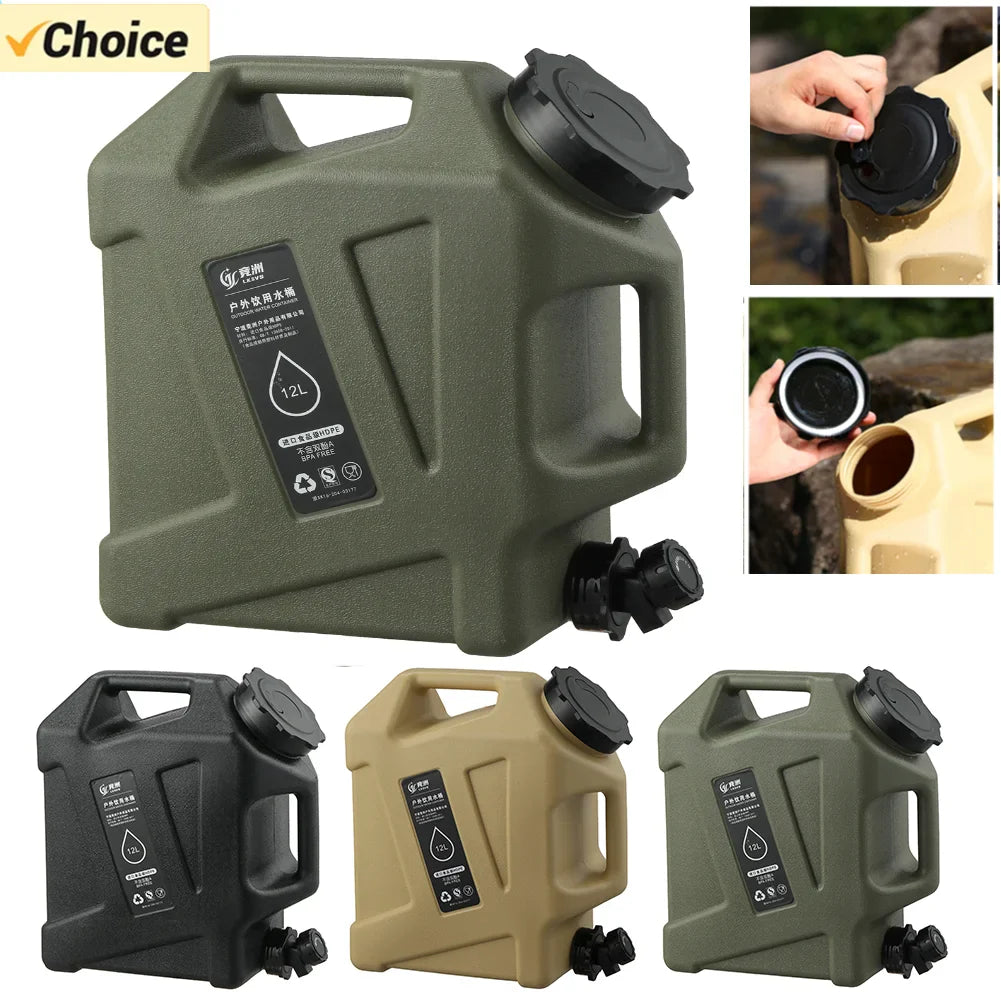 Réservoir d'Eau Portable 12L avec Robinet Amovible | Solution Pratique pour Aventures en Plein Air 1