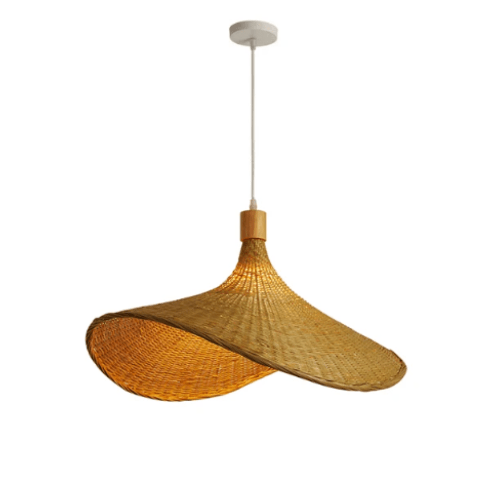 RietWicker | Élégante Lampe Suspendue en Osier Naturel pour Intérieur 1