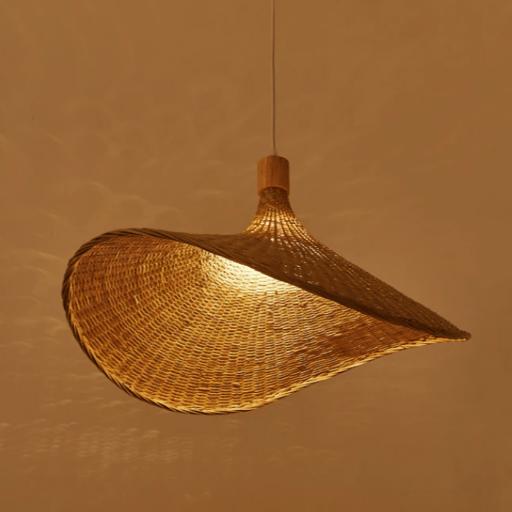 RietWicker | Élégante Lampe Suspendue en Osier Naturel pour Intérieur 2
