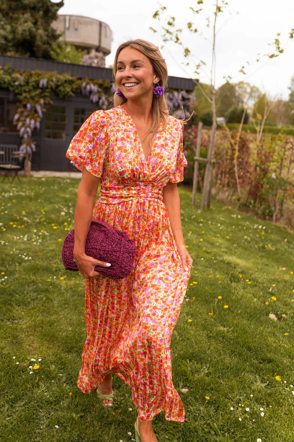 Robe Longue Femme - Élégante Robe Fleurie pour l'Été, Confortable et Fluide 1