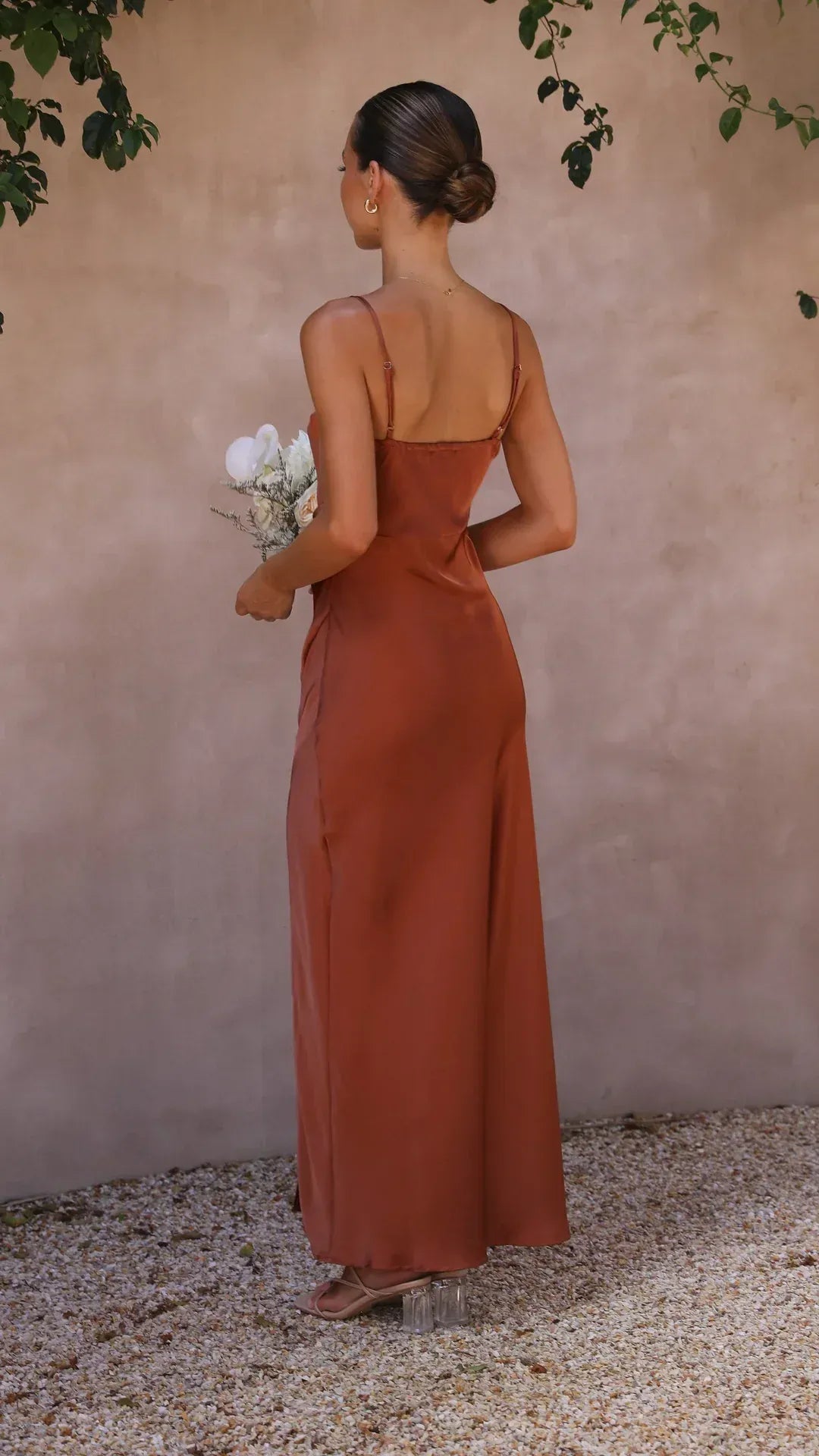 Robe Longue Femme Élégante avec Fente Latérale - Robe de Soirée Longue pour Été et Occasions Spéciales 4