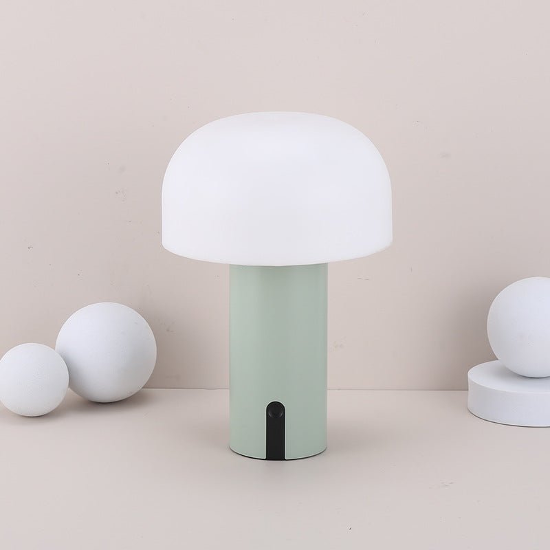 MushroomGlow - Lampe de Table Sans Fil Minimaliste à Intensité Variable