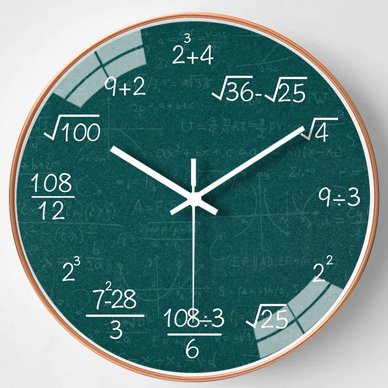 ChalkBoard Clock - Horloge Murale avec Formules Mathématiques