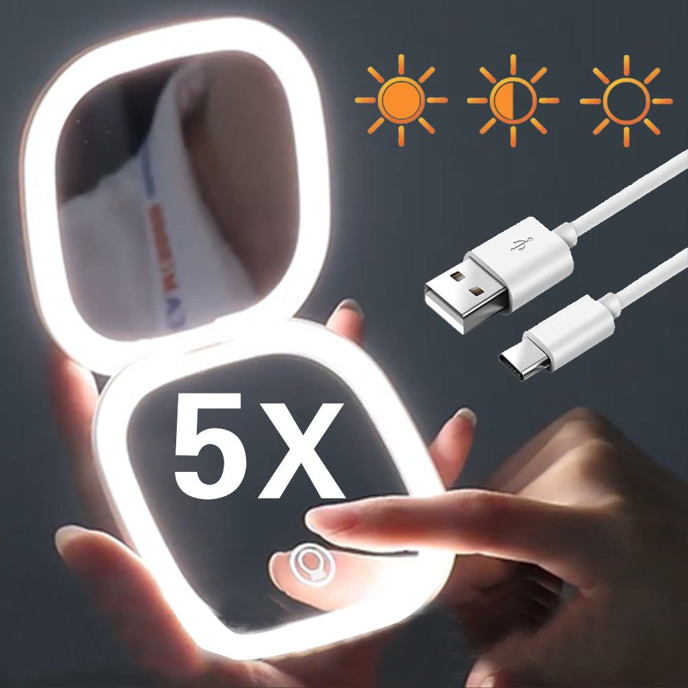 GlowMirror - Miroir Lumineux pour Look Rayonnant
