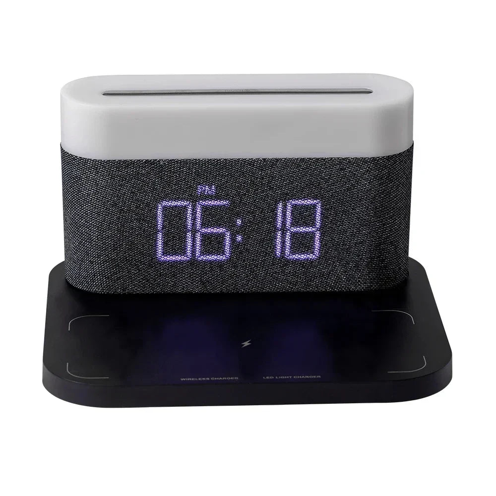 SmartCharge - Station de Charge Sans Fil avec Réveil et Veilleuse
