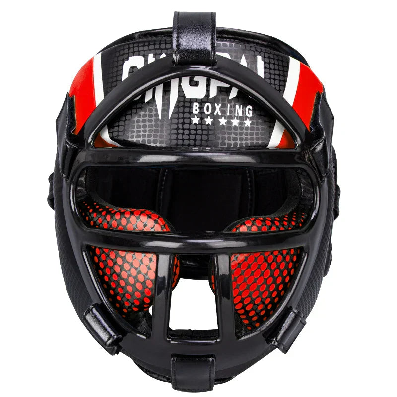 FightGuard - Casque de boxe avec grille faciale