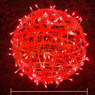 Sphere - Guirlande lumineuse en rotin pour fêtes et décoration élégante