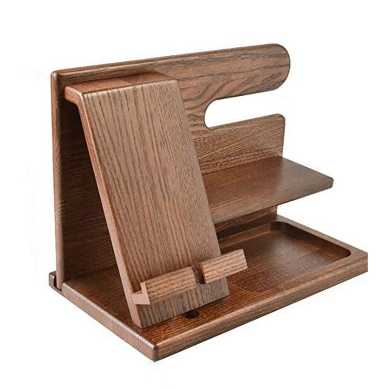 WoodDock – Organisateur Bois Stylé pour Appareils