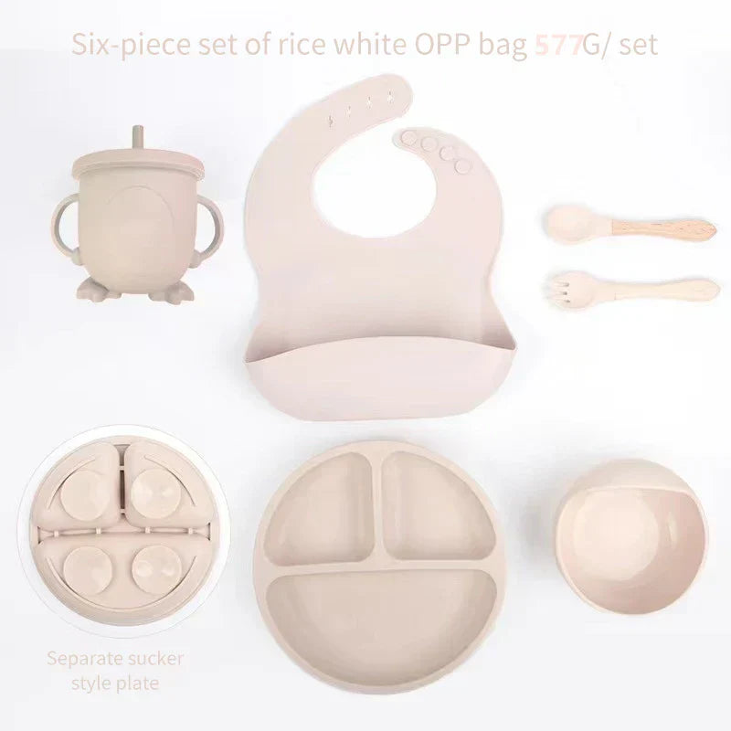 SiliconeBaby Set - Set Alimentation 6 Pièces Bébé