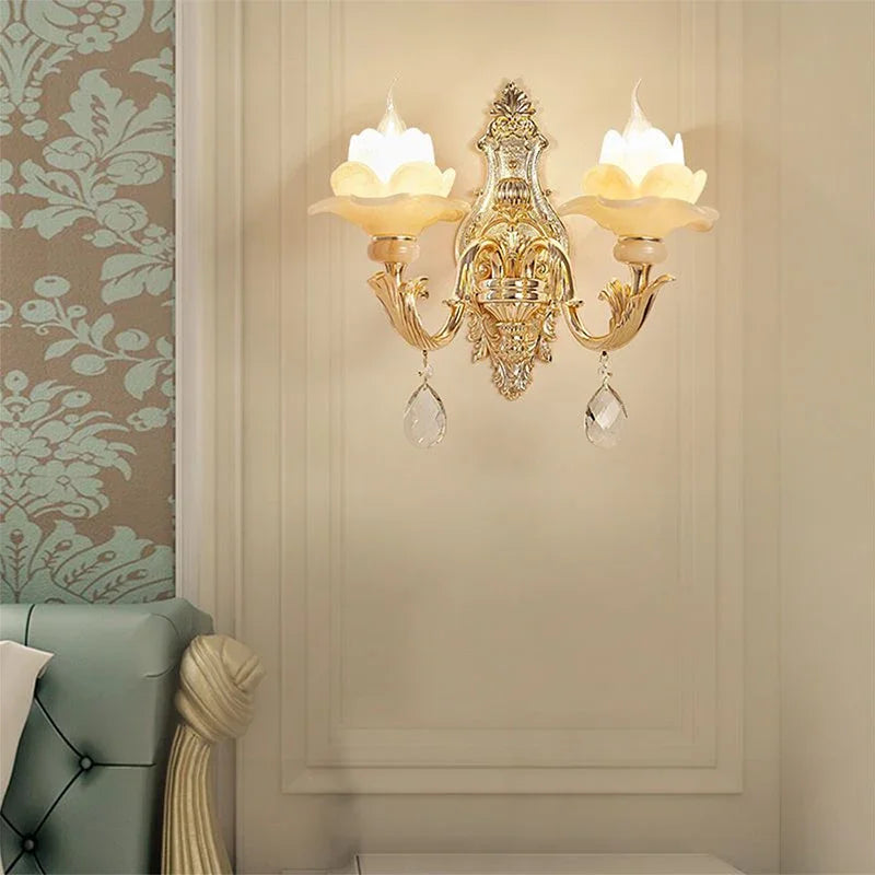 CrystalElegance - Applique Murale en Cristal pour Décoration Intérieure