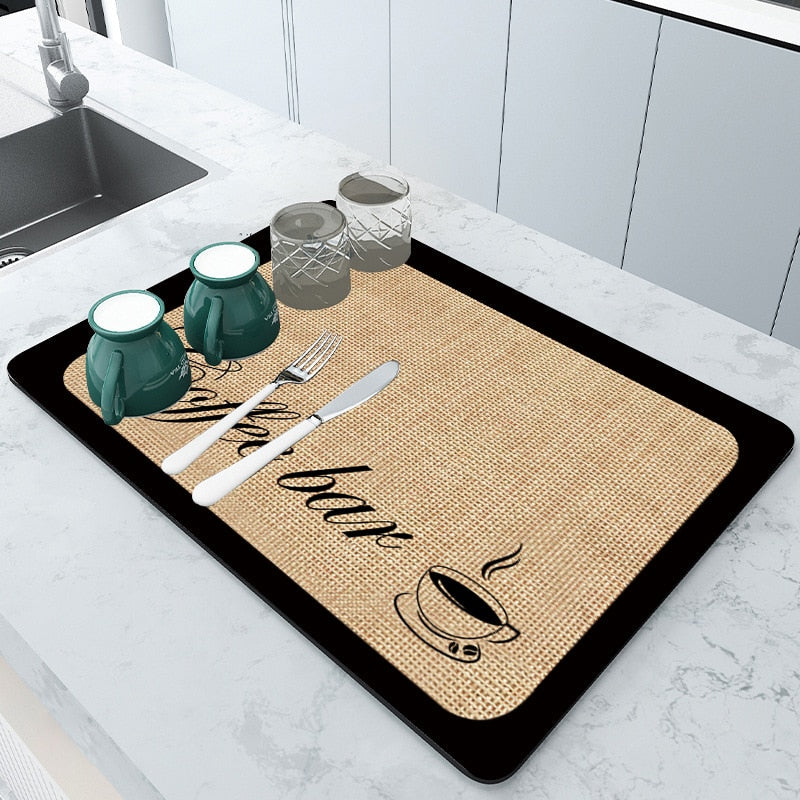 AbsorpTowel Mat - Antidérapant Ultra-Absorbant Stylé