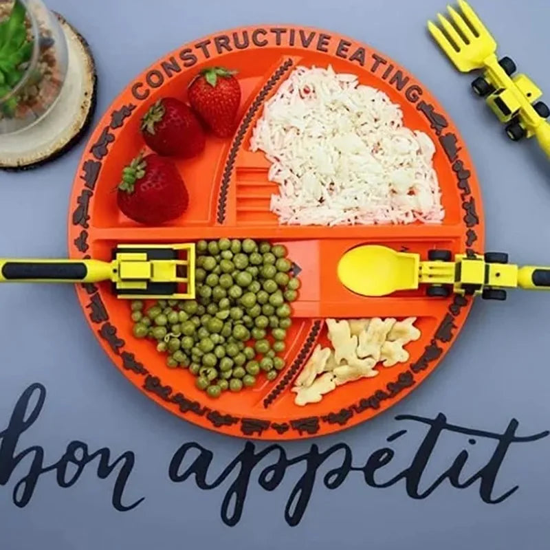 ConstructoFork - Set Couverts Robustes pour Enfants