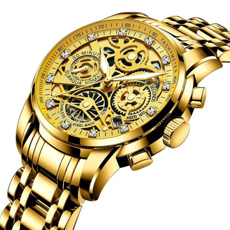 SkeletonWatch - Montre Homme Squelette Design Noir