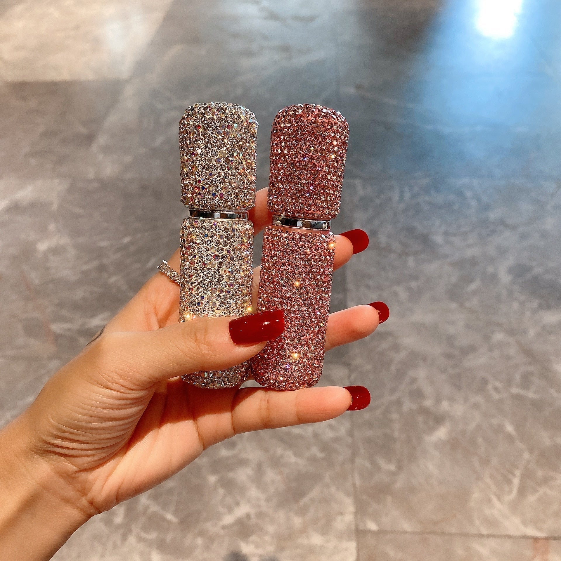 DiamondScent - Flacon Parfum Luxueux Rechargeable Stylé