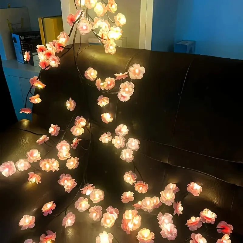 SakuraGlow Lights - Guirlande lumineuse LED fleurs de cerisier