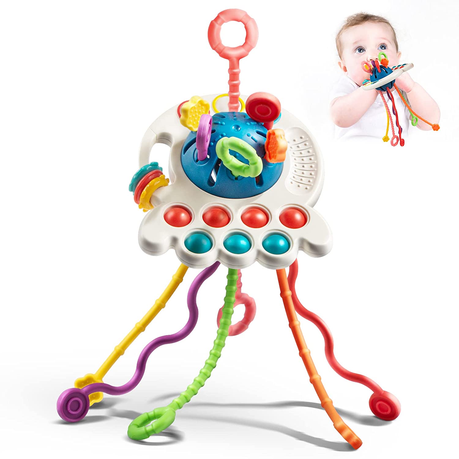 FlexiSpace Toy - Jouet Sensoriel Anneau de Dentition