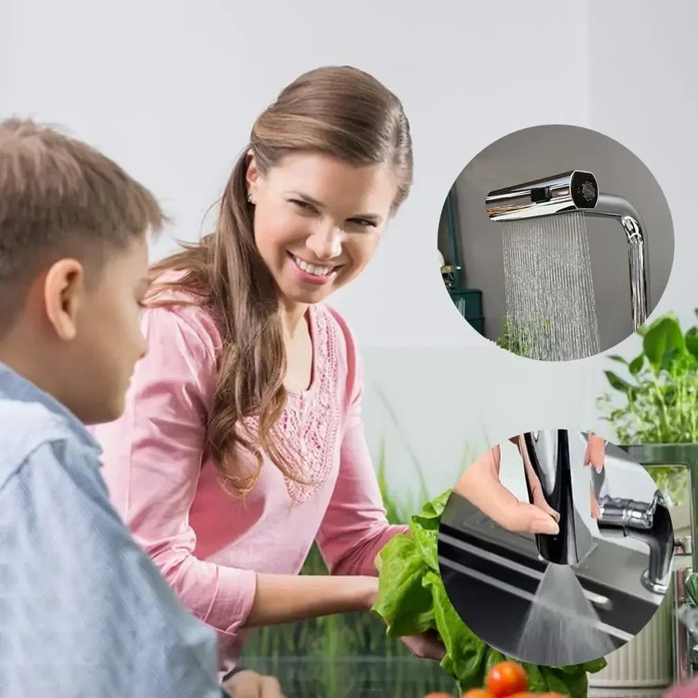 AquaFlow Master - Robinet de Cuisine Extractible avec Rotation 720°