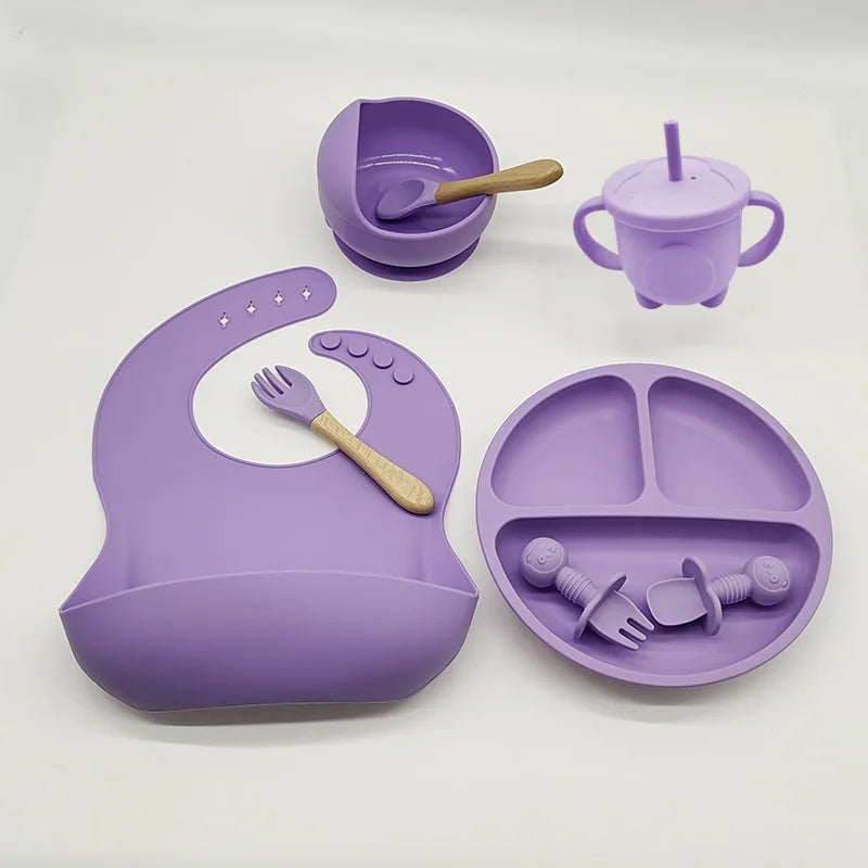 TinyBites - Set Repas Silicone Bébé