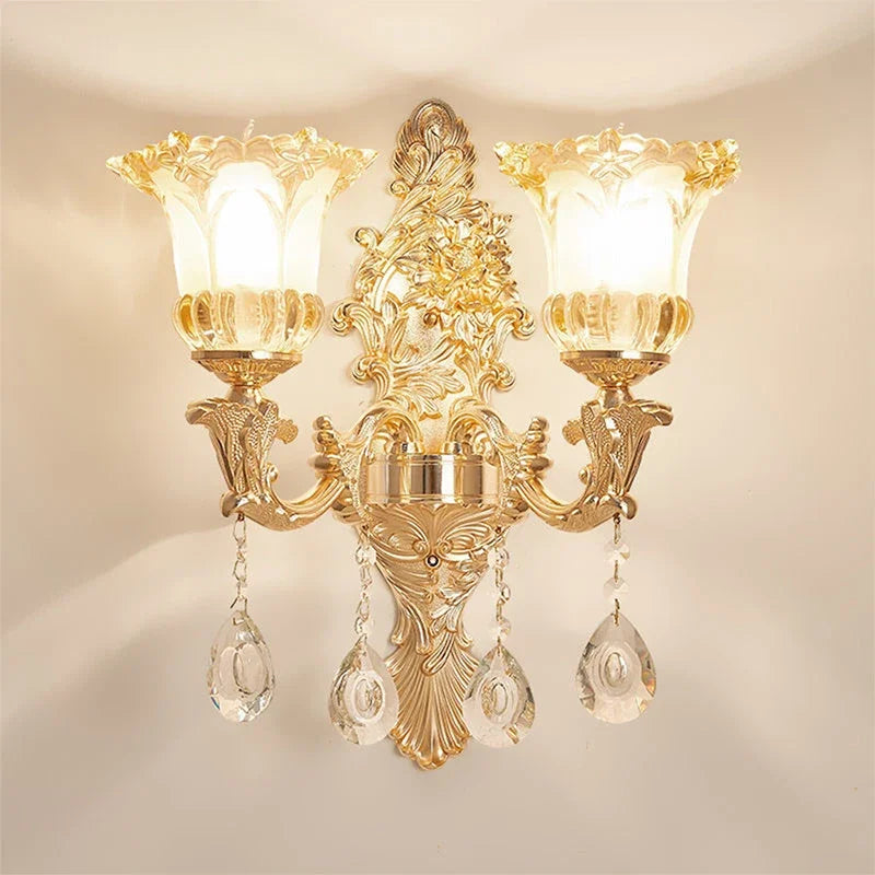 CrystalElegance - Applique Murale en Cristal pour Décoration Intérieure