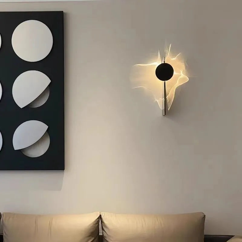 RippleGlow - Applique Murale Rotative de Luxe pour le Salon