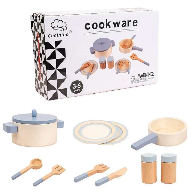 MiniCook Set – Accessoires Cuisine en Bois pour Enfants
