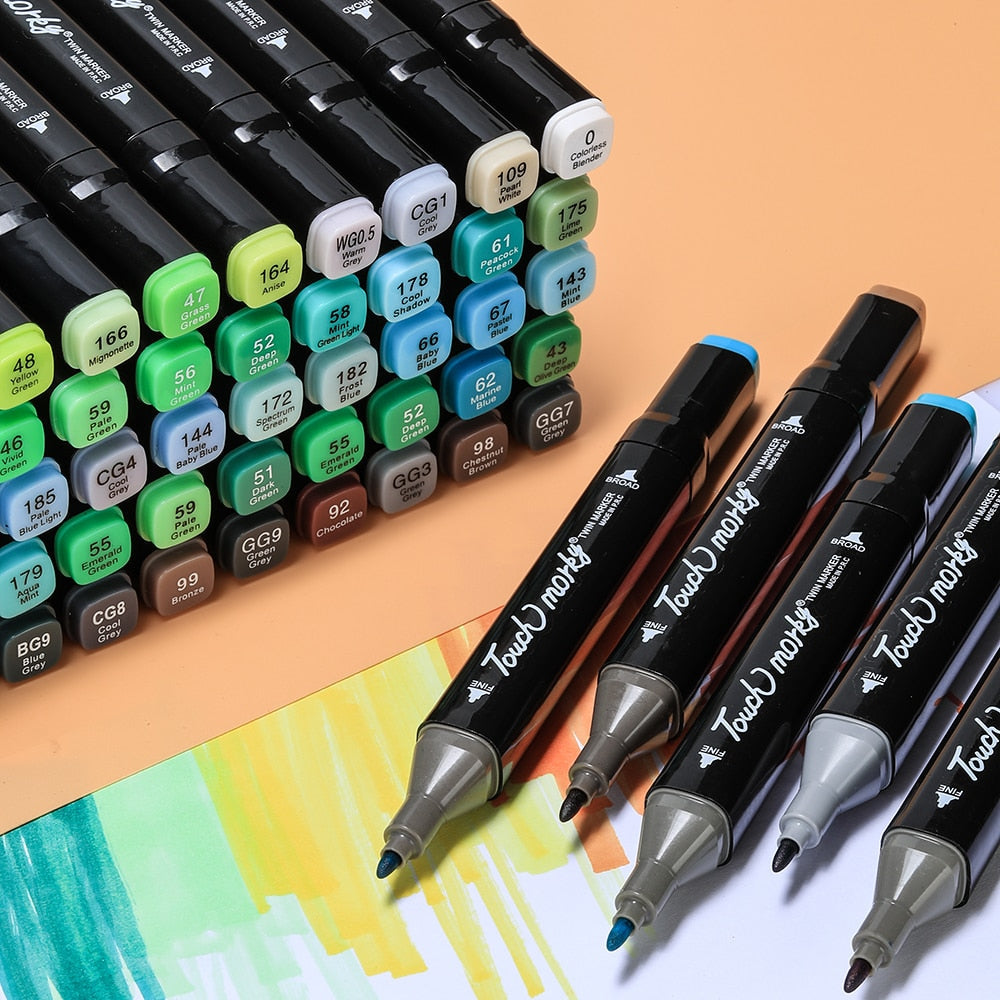 MangaMarkers - Pinceaux Couleurs Créatifs pour Art