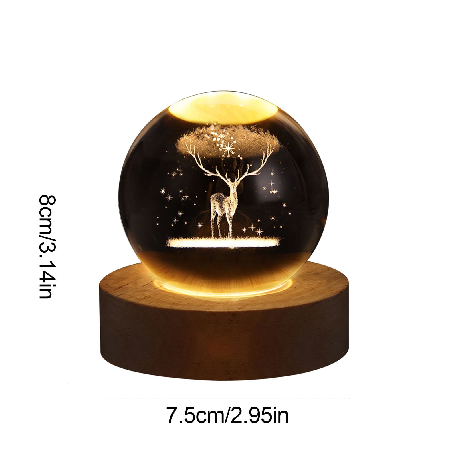 Crystal Light Ball – Sphère Lumineuse Enchantée Maison
