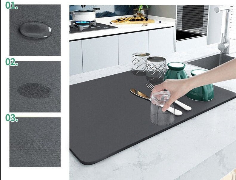 AbsorpTowel Mat - Antidérapant Ultra-Absorbant Stylé