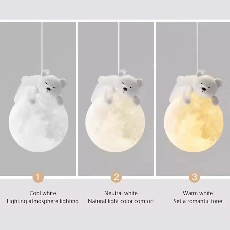 MoonGlow Light - Applique Murale LED Élégante pour la Chambre