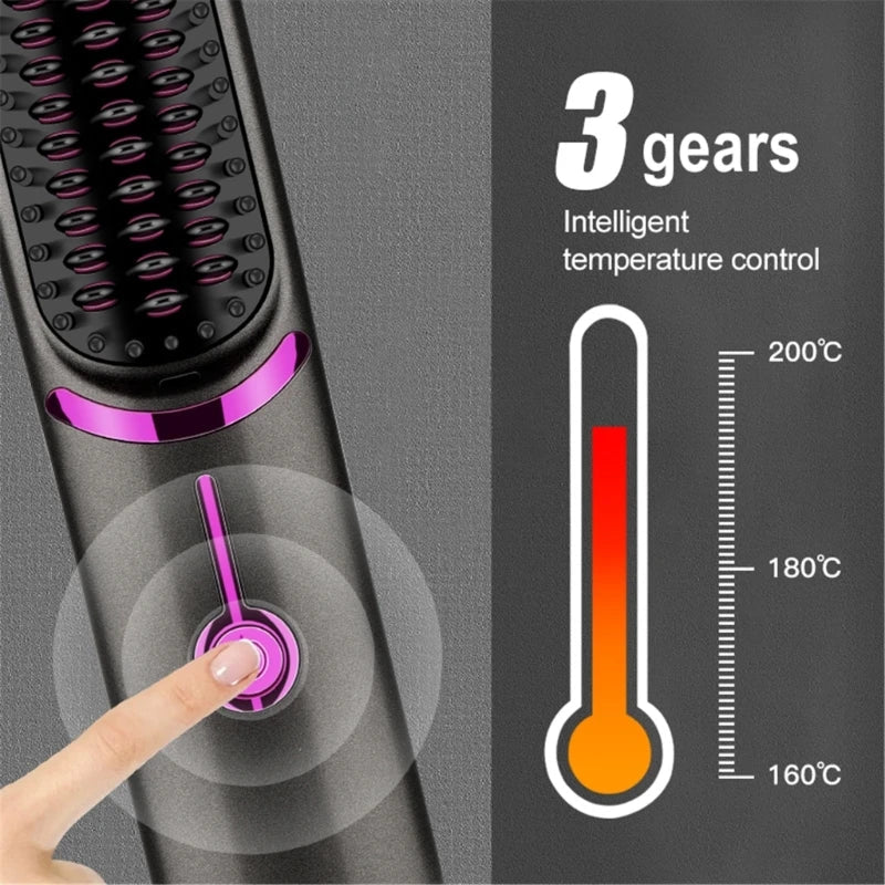 Tima Brush – Brosse Lissante Sans Fil Rechargeable