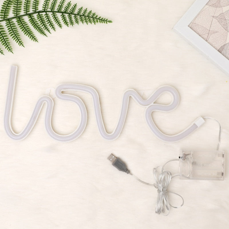LoveGlow Neon Letters - Néon Romantique Intérieur
