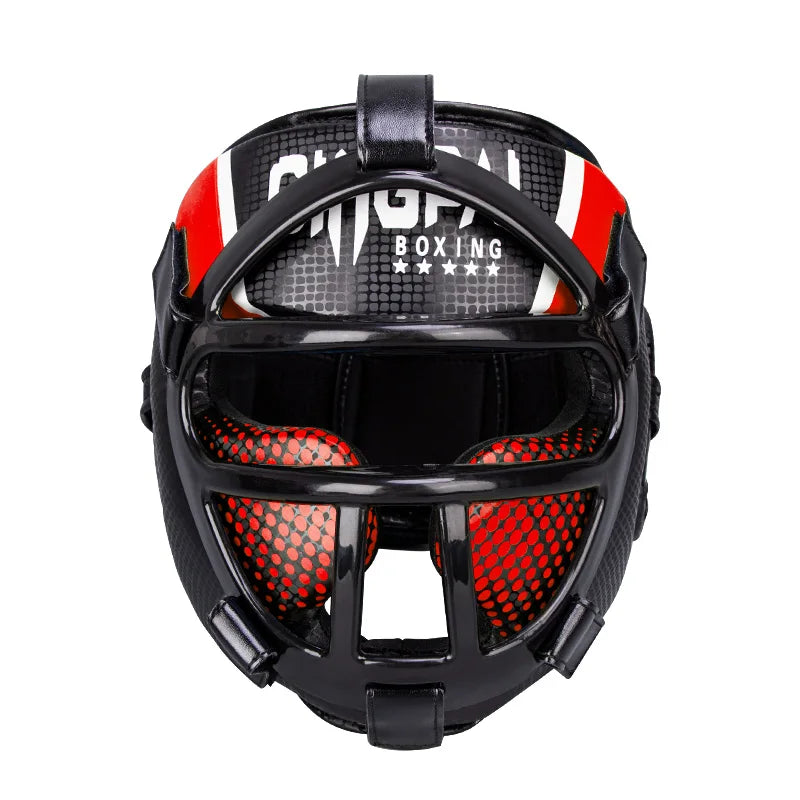 FightGuard - Casque de boxe avec grille faciale