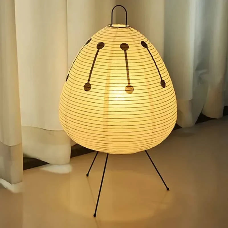 KamiLight Lampe – Lampe de Table Japonaise en Papier de Riz | Éclairage Doux & Ambiance Zen