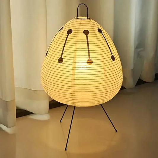 KamiLight Lampe – Lampe de Table Japonaise en Papier de Riz | Éclairage Doux & Ambiance Zen