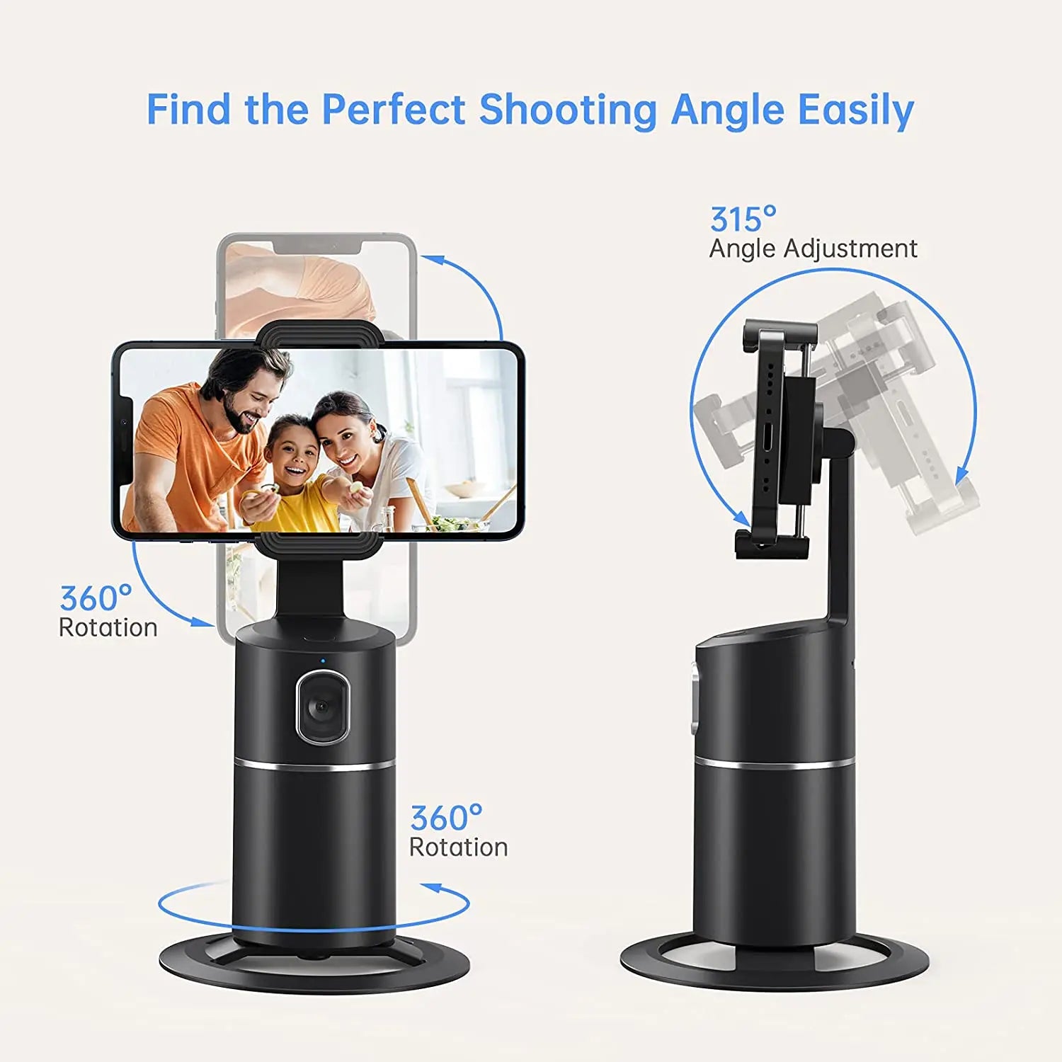 Follow Frame - Support Auto Reconnaissance Faciale 360°