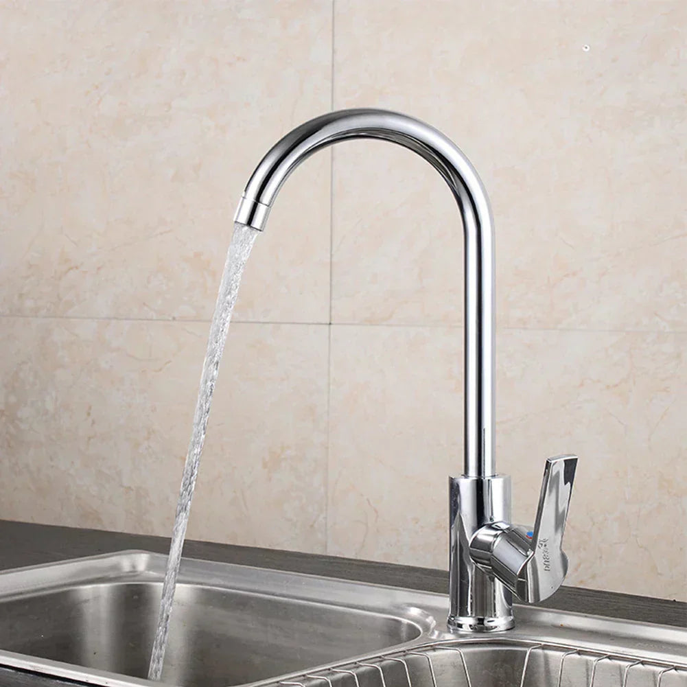 ShineFlow - Robinet Mitigeur de Cuisine Élégant en Acier Inoxydable